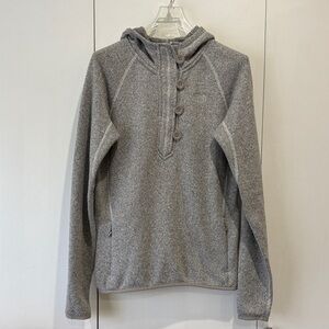 The North Face Gray Fleece Zip-Up Hoodie